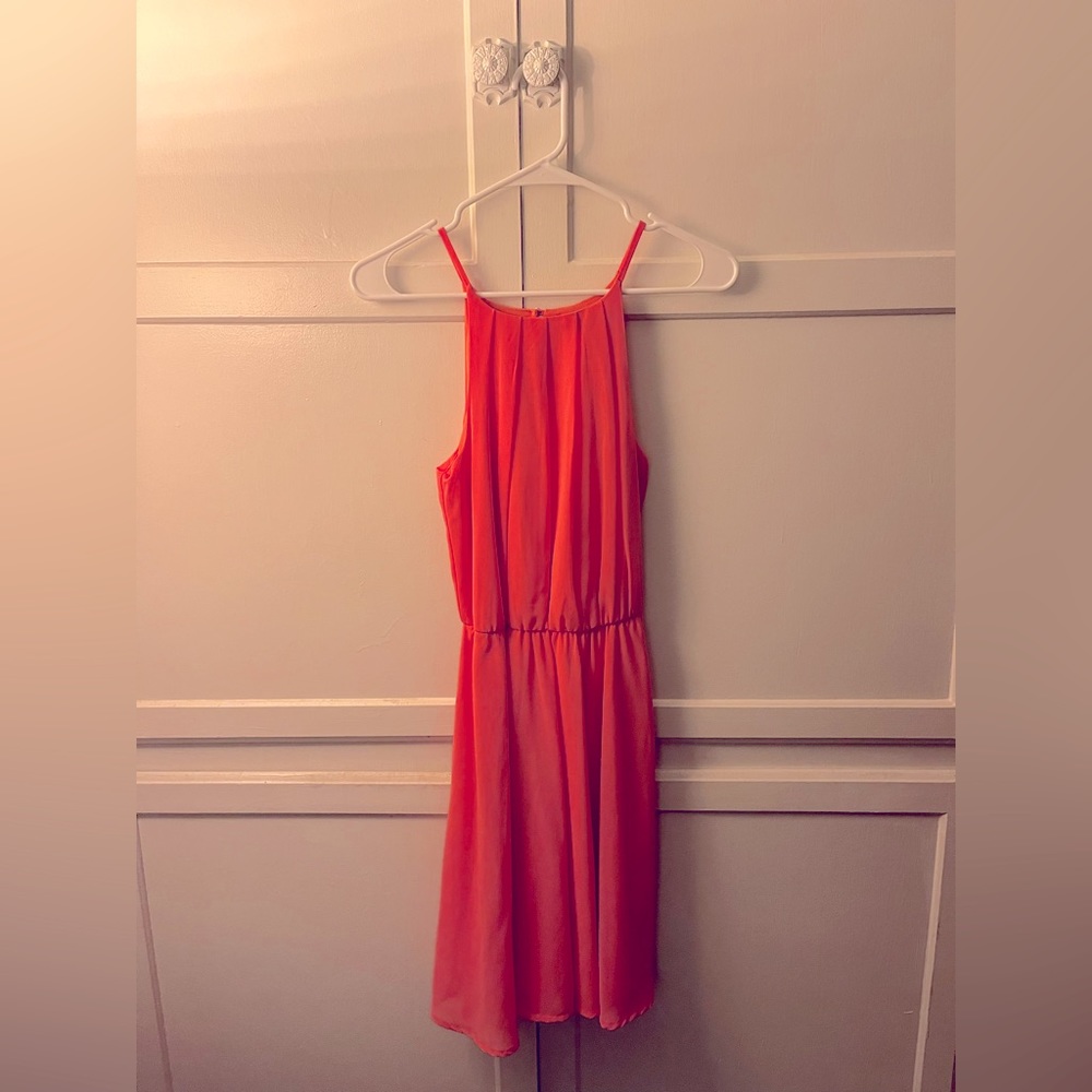 Sweet Peachy Pink Summer Dress